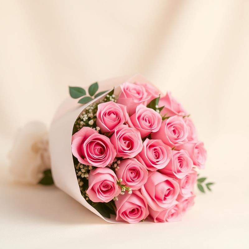 Julieta Peony Roses & Tanacetum Bouquet