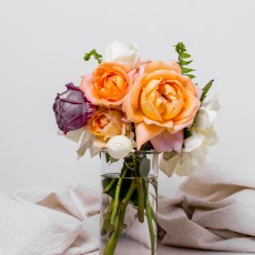 101 Orange Roses Vase