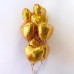 9 Golden Heart shape Foil Balloon 9 Golden Heart shape Foil Balloon