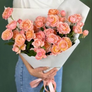 11 Peach Juliette Roses