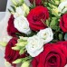 Red Roses and White Eustoma Bouquet Red Roses and White Eustoma Bouquet